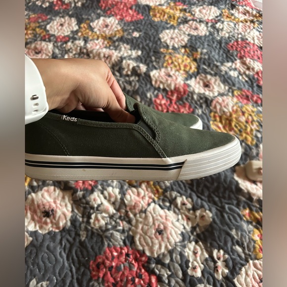 Olive Green Keds Slip On’s - Picture 8 of 10